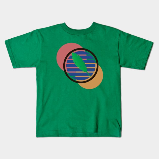 Retro Circles Kids T-Shirt by Janremi